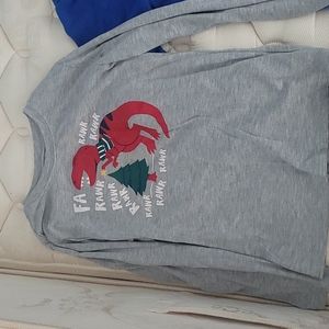 2 pairs of shorts one long sleeve t-shirt and a hoodie